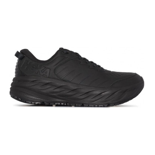 Hoka M Bondi Sr 1110520-BBLC черные мужские кожаные кроссовки