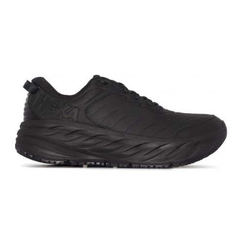 Hoka M Bondi Sr 1110520-BBLC черные мужские кожаные кроссовки