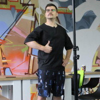 Стильные принтованные тонкие шорты Shopchik