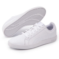 Кожаные белые кроссовки Puma Smash WNS L 360780_20
