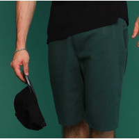 Черные мужские chino шорты под пояс котон Shopchik