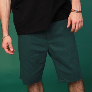 Зеленые мужские chino шорты под пояс котон Korobko