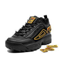 Fila Disruptor II patches 5fm00538 Черные женские кроссовки 