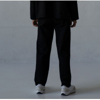 Мужские котоновые черные Casual штаны широкие свободные Korobko