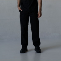 Мужские котоновые черные Casual штаны широкие свободные Korobko