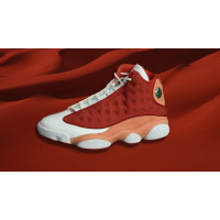 Air Jordan 13 Dune Red DJ5982-601 кроссовки высокие кожаные