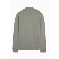 C&A кофта мужская на флисе хаки с воротником на змейке