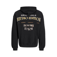 Мужское оверсайз худи Jack & Jones Jorlucca черное 