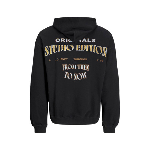 Мужское оверсайз худи Jack & Jones Jorlucca черное 