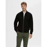 SELECTED HOMME мужская кофта на змейке черная
