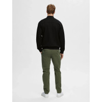 SELECTED HOMME мужская кофта на змейке черная