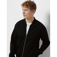 SELECTED HOMME мужская кофта на змейке черная