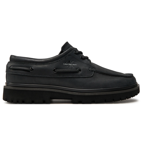 Calvin Klein Jeans HYBRID BOAT Кожаные черные лоферы ym0yM00937 кеды