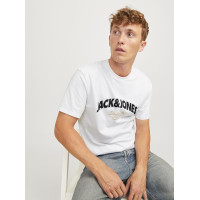 Мужская белая футболка Jack&Jones оригинал