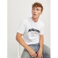 Мужская белая футболка Jack&Jones оригинал