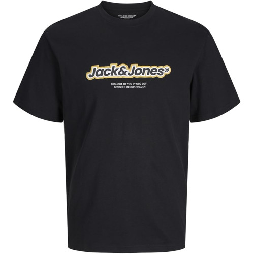 Мужская черная футболка Jack&Jones  оригинал