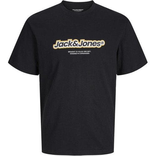 Мужская черная футболка Jack&Jones  оригинал