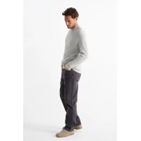 C&A котоновые серые мужские штаны - regular fit