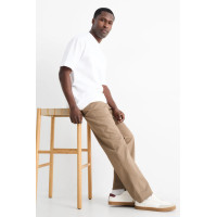 C&A котоновые бежевые мужские штаны - regular fit