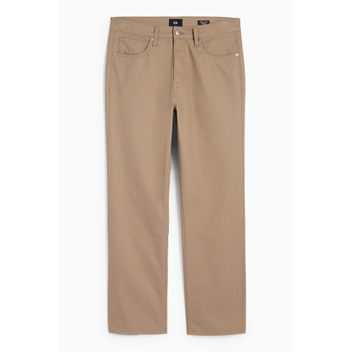 C&A котоновые бежевые мужские штаны - regular fit