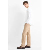 C&A котоновые бежевые мужские штаны - regular fit