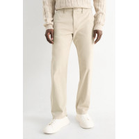 C&A котоновые молочные мужские брюки - regular fit