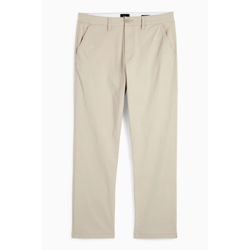 C&A котоновые молочные мужские брюки - regular fit