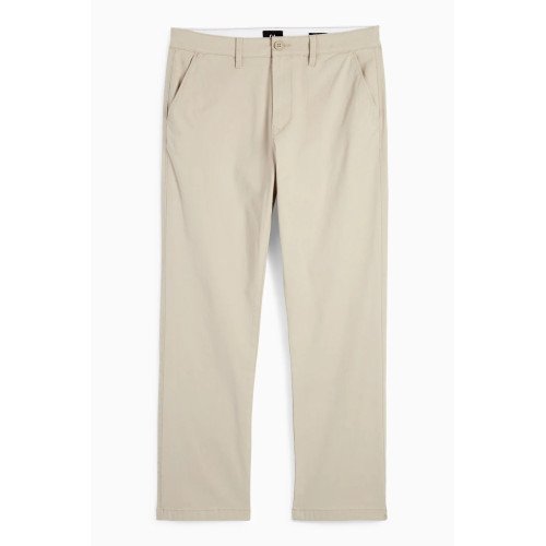 C&A котоновые молочные мужские брюки - regular fit