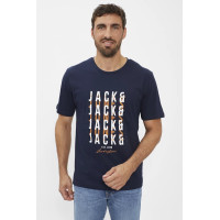 Мужская синяя футболка Jack&Jones оригинал