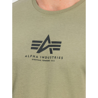 Мужская хаки футболка Alpha Industries оригинал