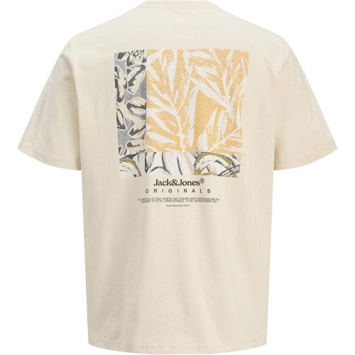 Мужская молочная футболка Jack&Jones Jorsplit оригинал