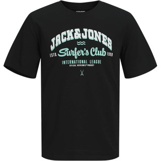 Мужская черная футболка Jack&Jones оригинал большого размера