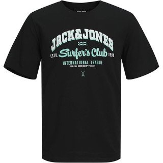 Мужская черная футболка Jack&Jones оригинал большого размера