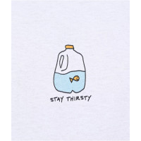 Мужская белая футболка A.LAB Stay Thirsty  оригинал