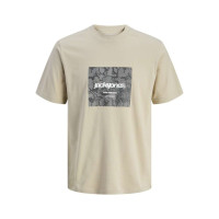 Мужская бежевая футболка Jack&Jones JCOTARMAC
