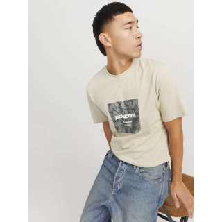 Мужская бежевая футболка Jack&Jones JCOTARMAC