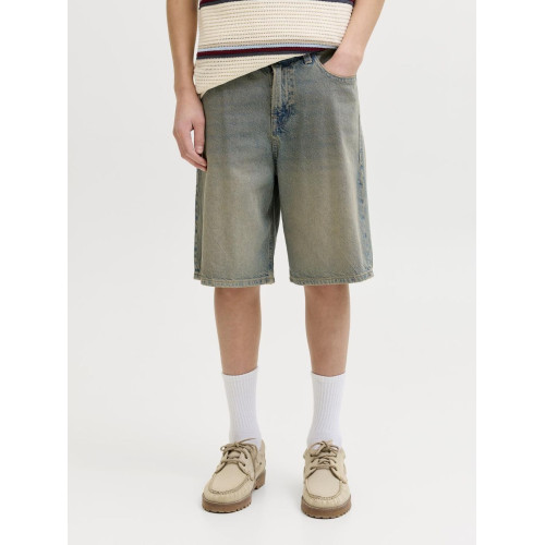 Шорты мужские джинсовые Jack&Jones JJIALEX широкие выстиранный эффект
