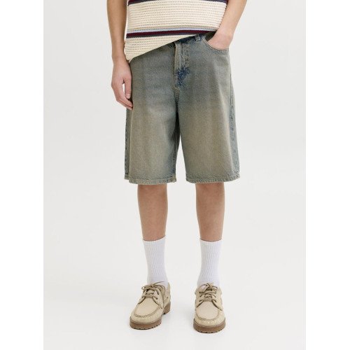 Шорты мужские джинсовые Jack&Jones JJIALEX широкие выстиранный эффект