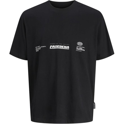 Мужская черная футболка Jack&Jones Jcointerlude оригинал