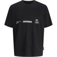 Мужская черная футболка Jack&Jones Jcointerlude оригинал
