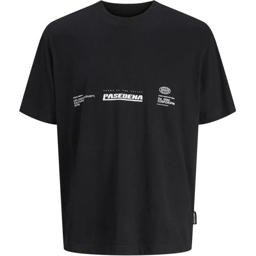 Мужская черная футболка Jack&Jones Jcointerlude оригинал