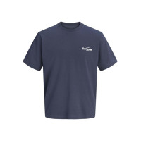Мужская синяя футболка Jack&Jones JORRIVIERA оверсайз