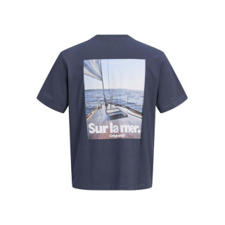 Мужская синяя футболка Jack&Jones JORRIVIERA оверсайз
