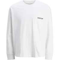 JACK & JONES Jcounion белая футболка с длинным рукавом лонгслив
