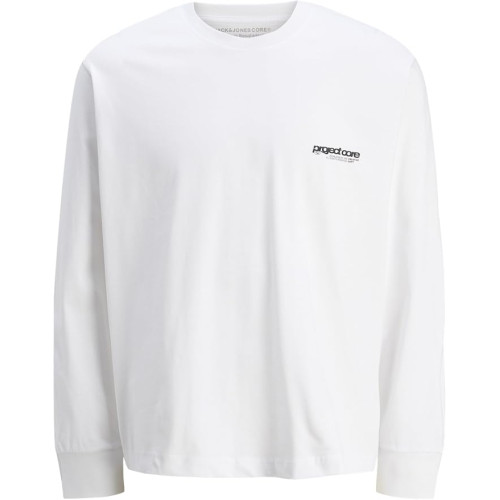 JACK & JONES Jcounion белая футболка с длинным рукавом лонгслив