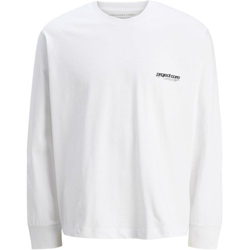 JACK & JONES Jcounion белая футболка с длинным рукавом лонгслив