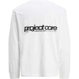 JACK & JONES Jcounion белая футболка с длинным рукавом лонгслив