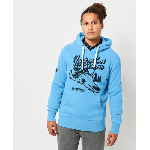 SUPERDRY Heritage Mountain Hoodie голубой 