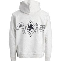 Мужское оверсайз худи Jack & Jones Jcocrest светлое