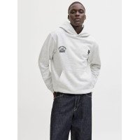 Мужское оверсайз худи Jack & Jones Jcocrest светлое